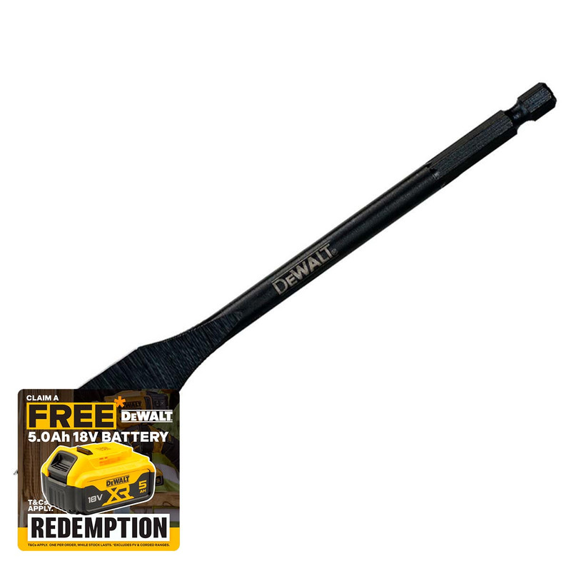 DeWalt DEWDT4771QZ Extreme Flatwood Drill Bit 25mm x 152mm | Toolden