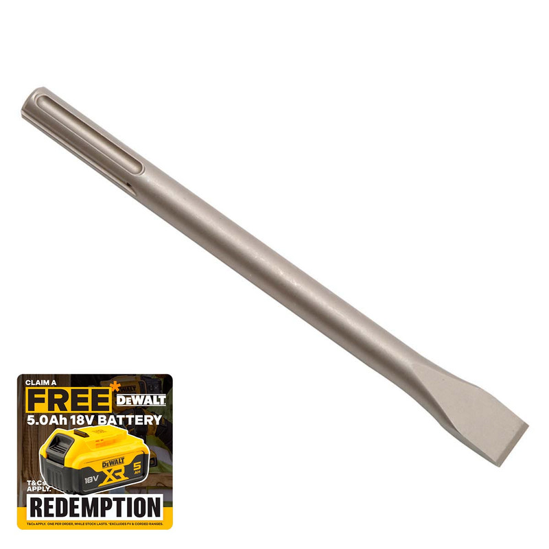 DeWalt DEWDT6822QZ SDS Max Steel Flat 25 x 300mm | Toolden