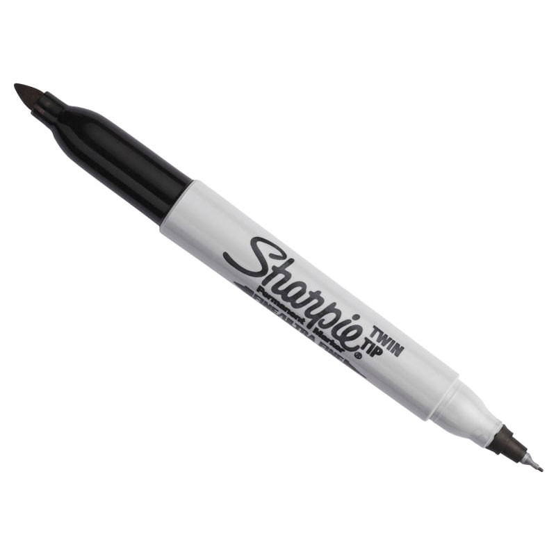 Sharpie SHP1985877 Twin Tip Permanent Marker Black  | Toolden