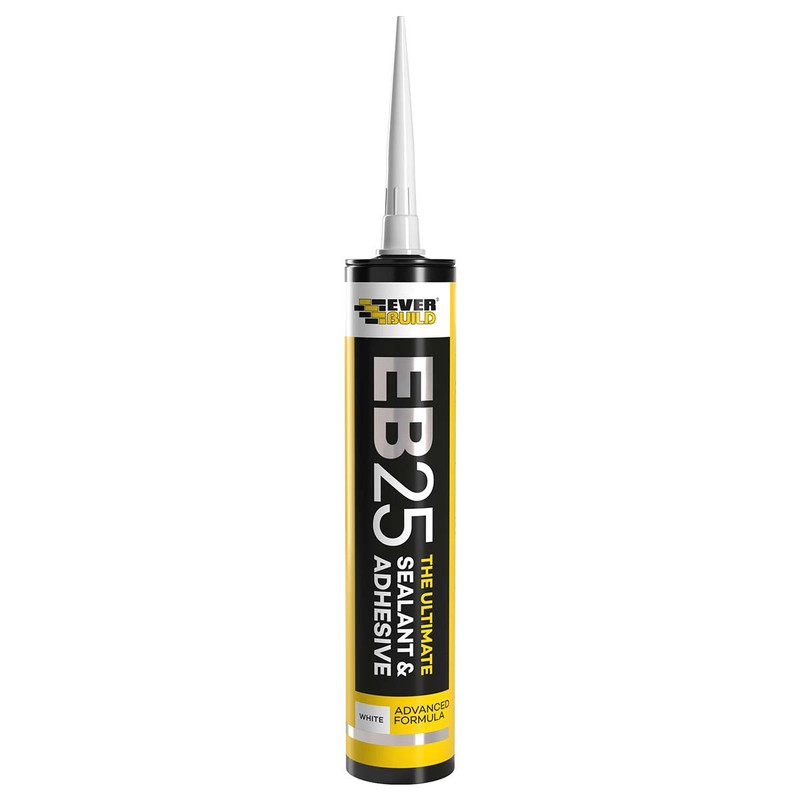 Everbuild EB25 Hybrid Sealant Adhesive White 300ml 