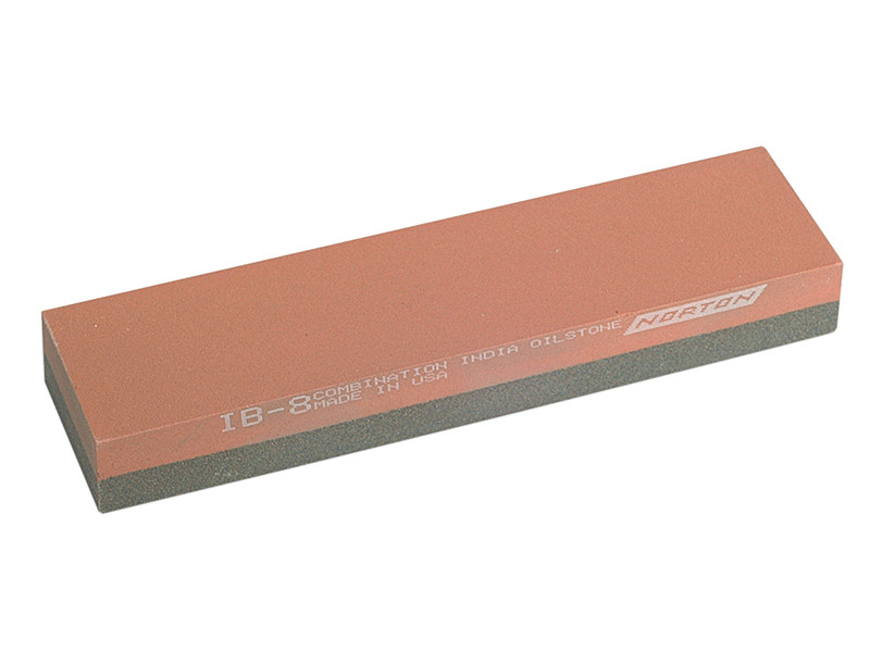 India INDIB8 IB8 Bench Stone 204 x 50 x 25mm - Combination | Toolden