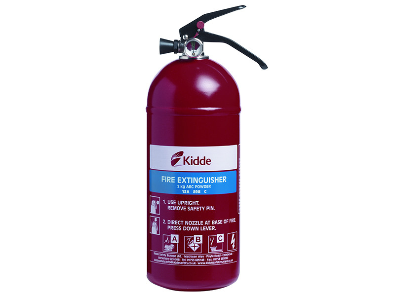 Kidde KIDKSPD2G Fire Extinguisher Multipurpose 2.0kg ABC | Toolden