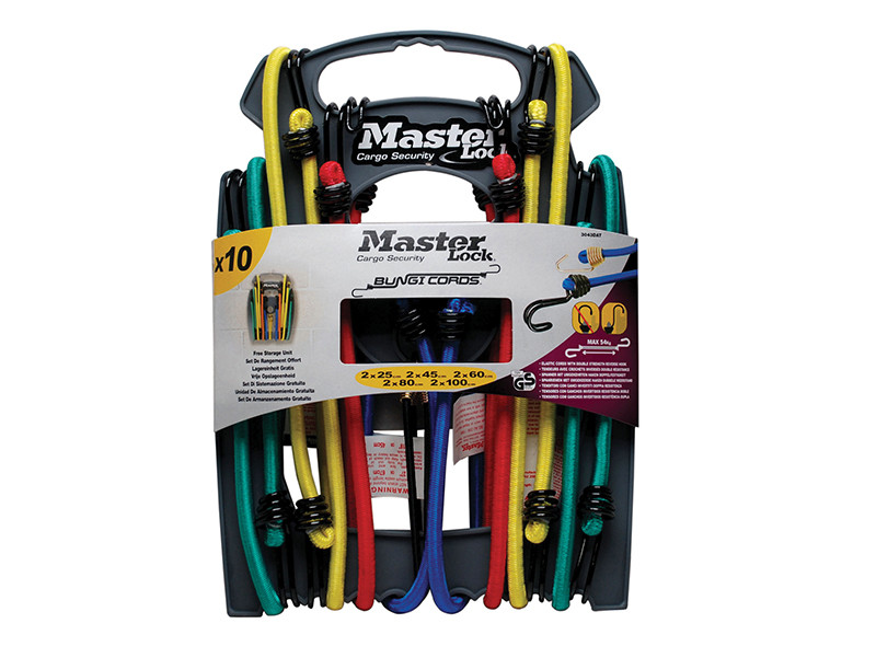 Master Lock MLK3043E Twin Wire Bungee Organiser 10 Piece | Toolden
