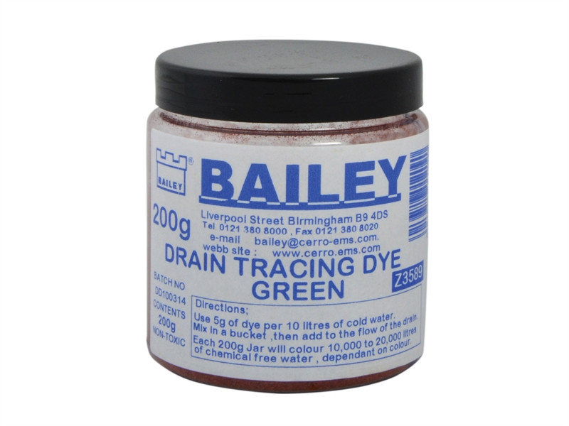 Bailey BAI3589 3589 Drain Tracing Dye - Green | Toolden