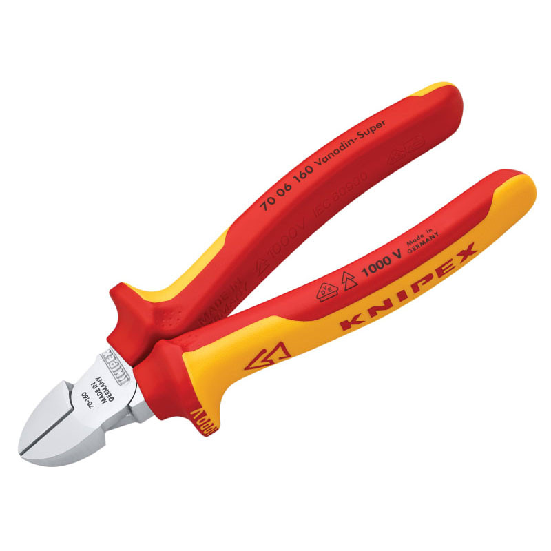 Knipex KPX7006160 VDE Diagonal Cutter 160mm | Toolden