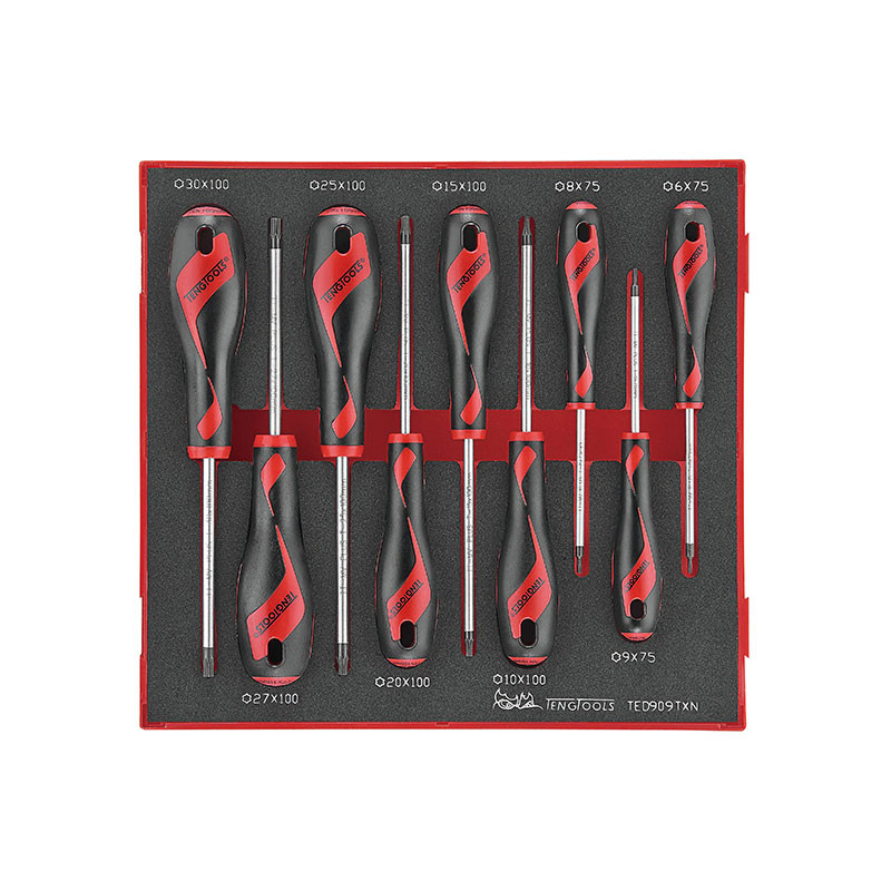 Teng Tools TED909TXN 9 Piece TX Screwdriver Set | Toolden