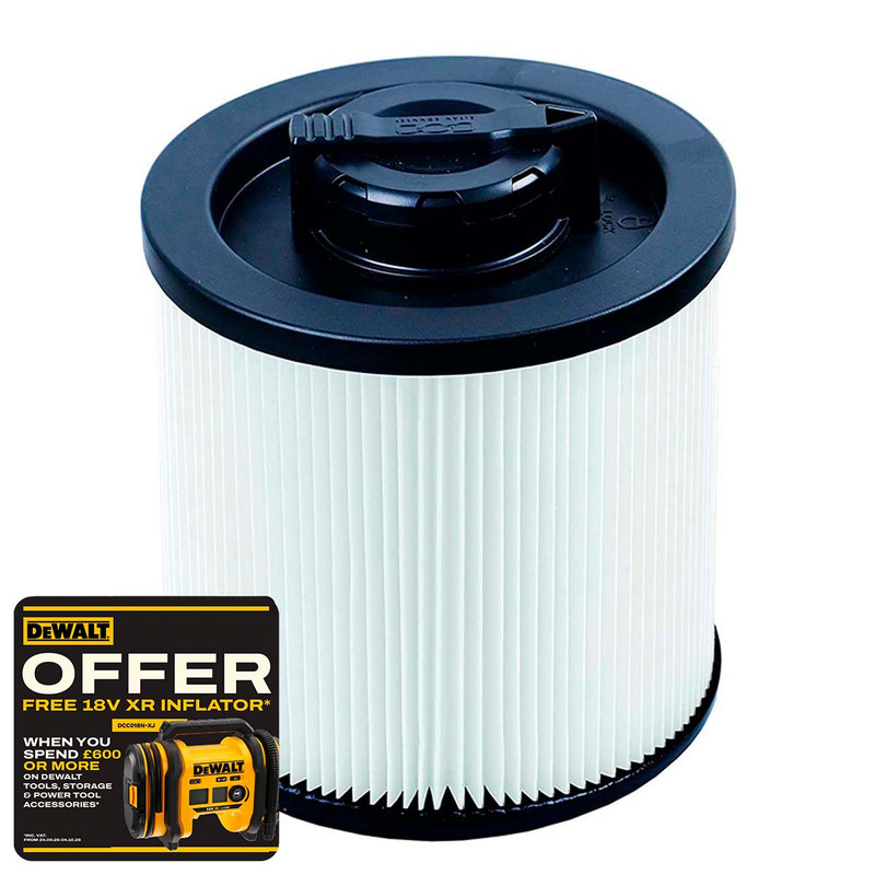 DeWalt DXVC4001 Regular Cartridge Filter-4 gal, White | Toolden