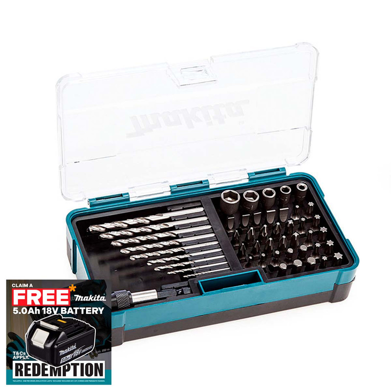 Makita B-36192 Makita 48 Piece HSS-G Screw & Socket Bit Set | Toolden