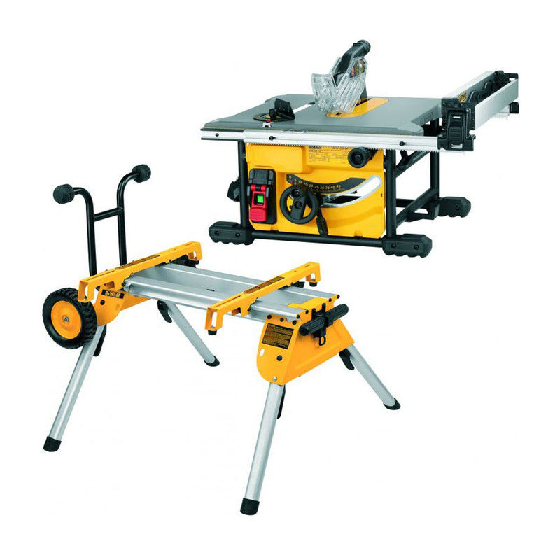 DeWalt DWE7485-GB 210mm Table Saw 1850W 240V & DE7400 Saw Stand