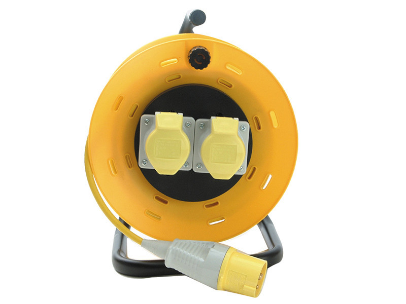 Faithfull FPPCR25ML Power Plus Cable Reel 25m 16Ah 1.5mm 110V