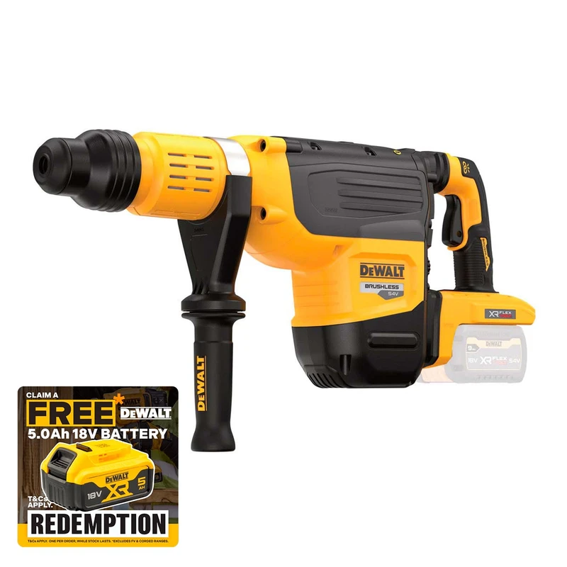 DeWalt DCH775N 54V 52mm Brushless SDS Max Hammer Drill