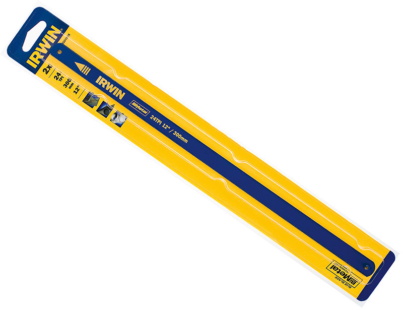 IRWIN Bi Metal Hacksaw Blades 300mm (12in) 24tpi Pack of 2
