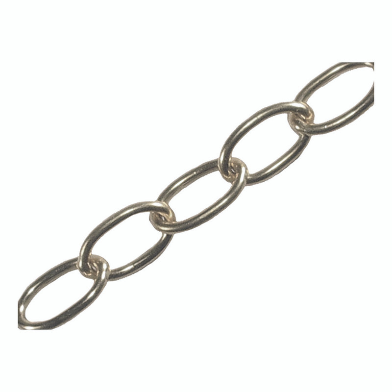 Faithfull FAICHOC18 Chrome Oval Chain 1.8mm x 10m