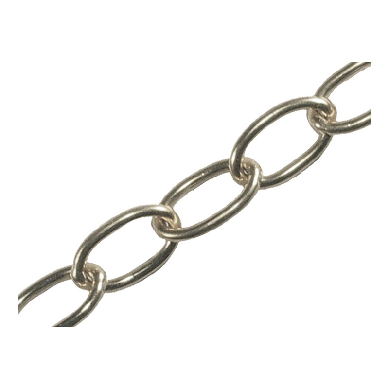 Faithfull FAICHOC23 Oval Chain 2.3mm x 10m Chrome