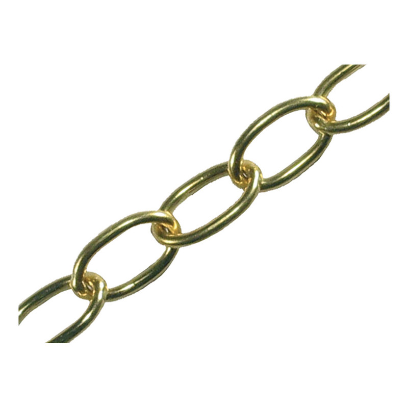 Faithfull FAICHOP23 Oval Chain 2.3mm x 10m Polished Brass