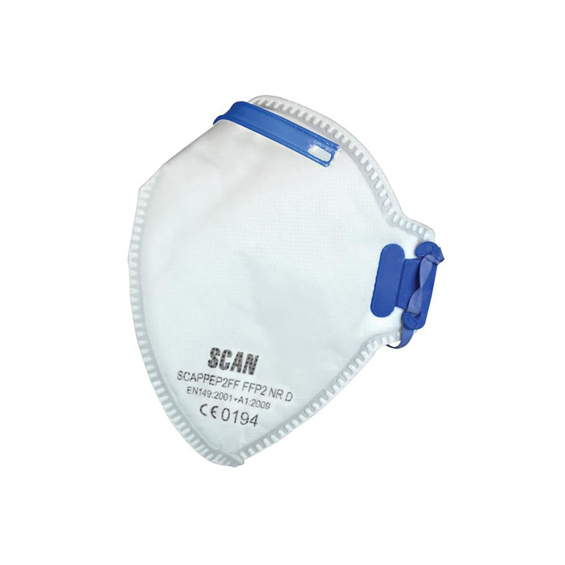 Scan SCAPPEP2FFB Fold Flat Disposable Mask FFP2 Protection (Pack 20)