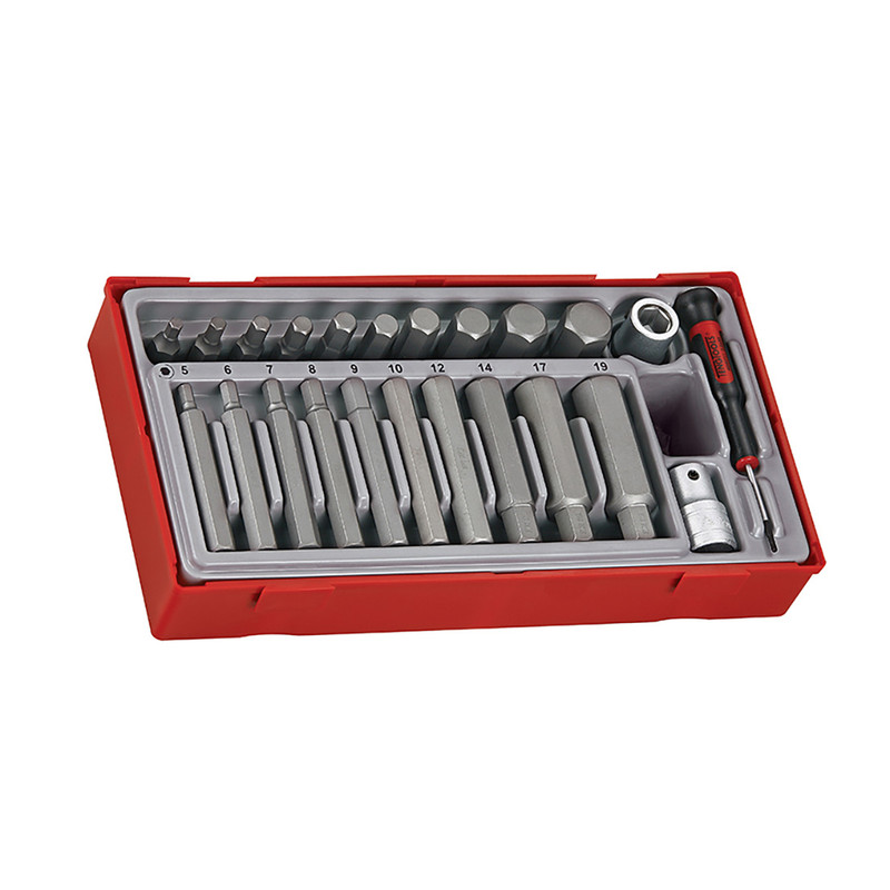 Teng TTHEX23 Metric Hex Bit Socket Set 23 Pieces