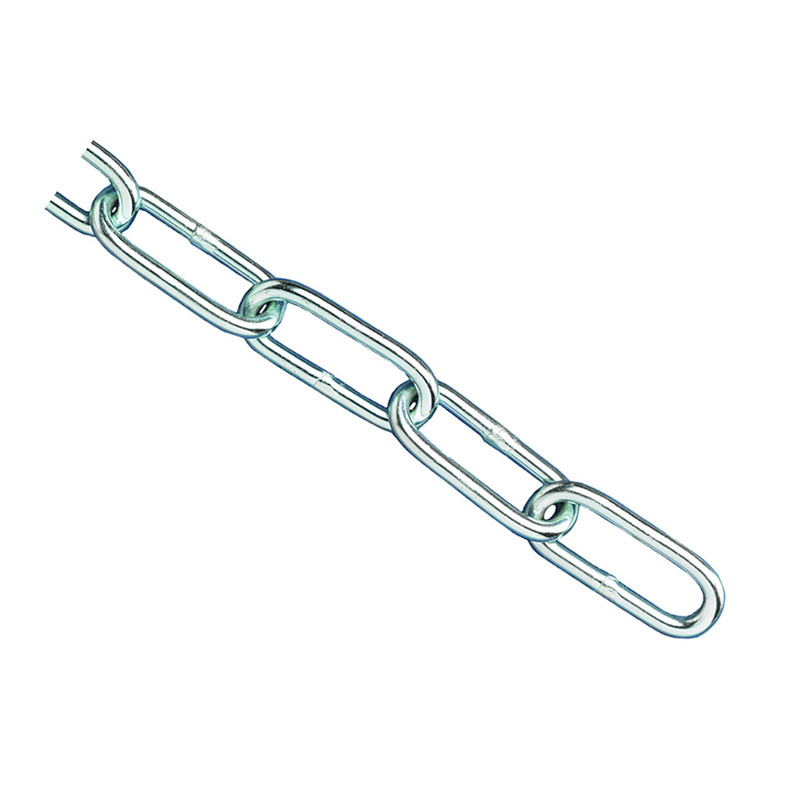Faithfull FAICHCUT30Z Zinc Plated Chain 3mm x 2.5m Max Load 80kg