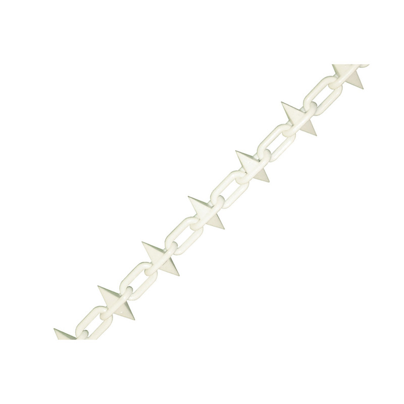 Faithfull FAICHPLWS612 Plastic Chain White Spiked 6mm x 12.5m