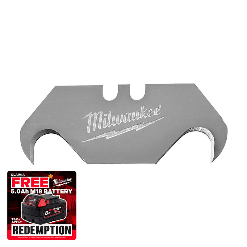Milwaukee 48221952 Hook Utility Knife Blades (Pack of 50)