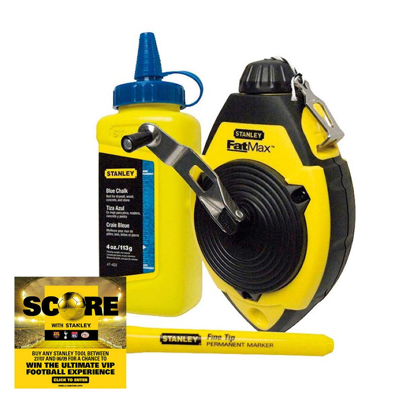 Stanley 0-47-681 FatMax Chalk Line Set 30m