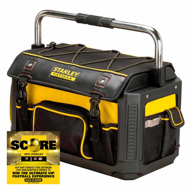Stanley 1-79-213 FatMax Plastic Fabric Open Tote With Cover 50cm