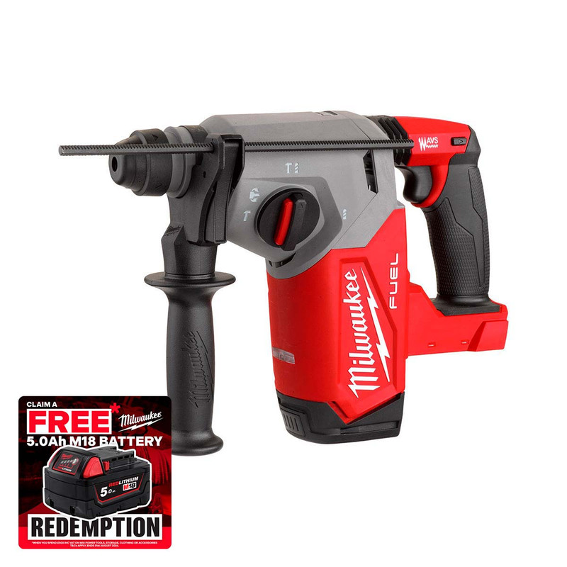 Milwaukee M18FH-0 18V FUEL™ 4-Mode 26mm Brushless SDS Plus Hammer Drill (Body Only)