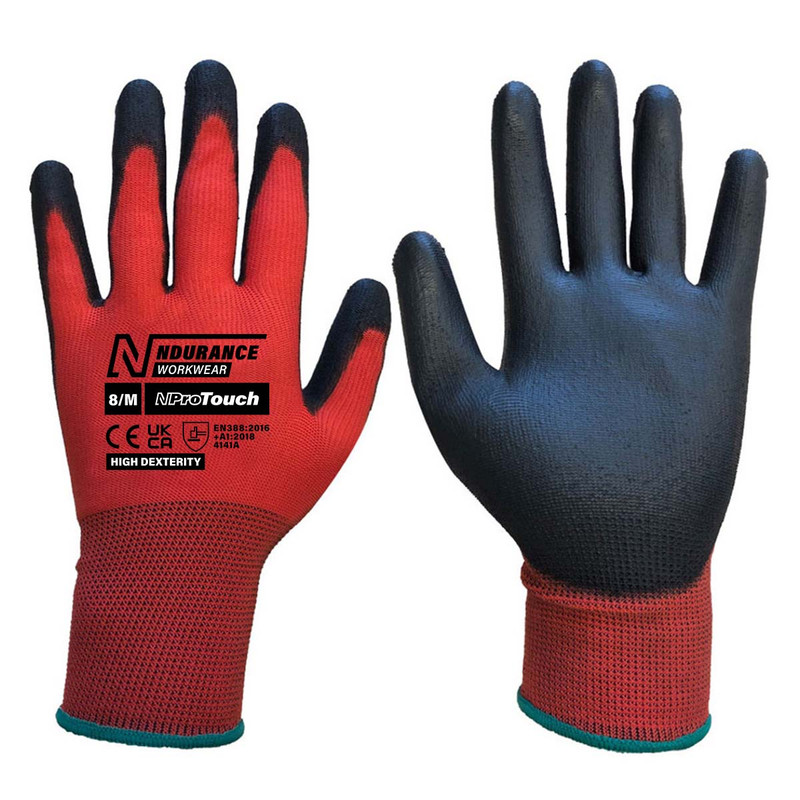 N-Durance PUPL-ND-8 NProTouch High Dexterity Gloves (Size 8 / M)