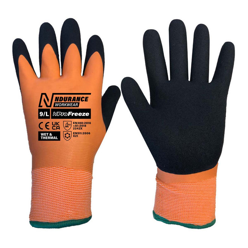 N-Durance WS4-ND-8 NProFreeze Thermal & Wet Handling Gloves (Size 8 / M)