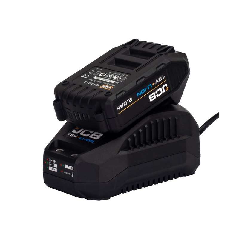 JCB 21-20LIBTFC 18V 2.0Ah Lithium-ion Battery & 2.4A Fast Charger