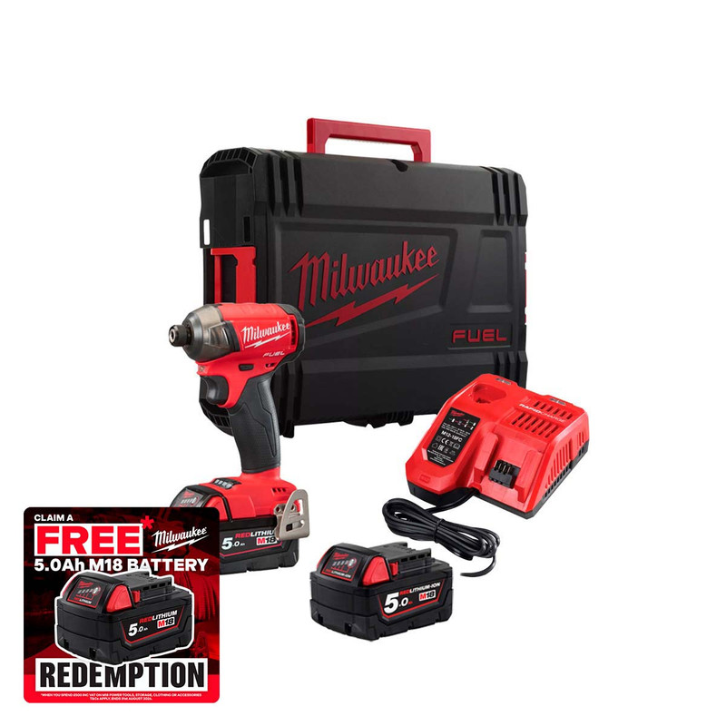 Milwaukee M18 FQID-502X 18V Fuel Surge 1/4" Hex Hydraulic Impact Driver
