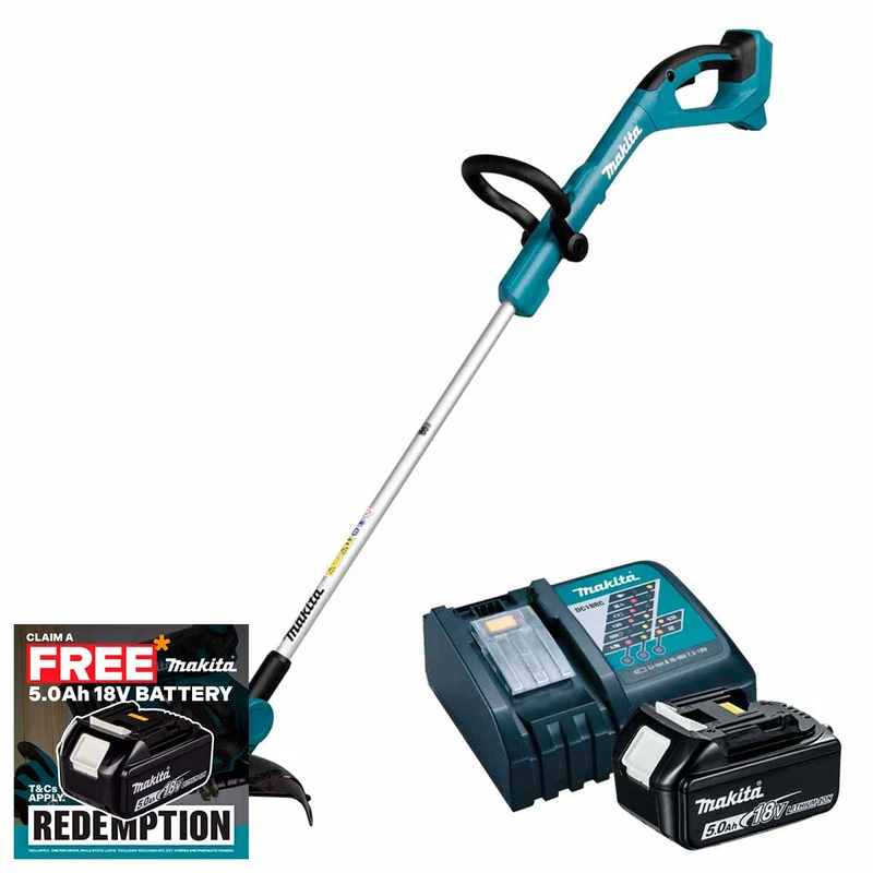 Makita DUR193RT 18V LXT Linetrimmer with 1x 5.0Ah Battery