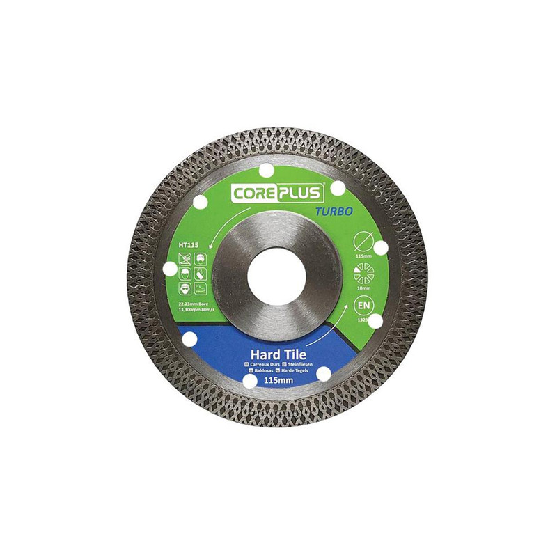 CorePlus CORDBHT115 HT115 Hard Tile Turbo Diamond Blade 115mm