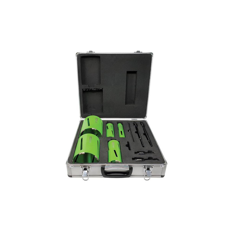 CorePlus CORDCDKIT11 DCDKIT11 Diamond Dry Core Drill Bit Set, 11 Piece