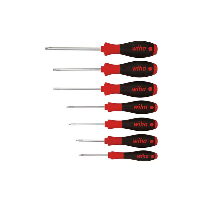 Wiha 01299 SoftFinish® TORX® Screwdriver Set, 7 Piece
