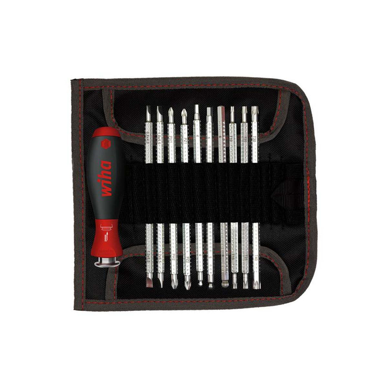 Wiha 03591 SYSTEM 6 SoftFinish® Interchangeable Screwdriver Set, 12 Piece