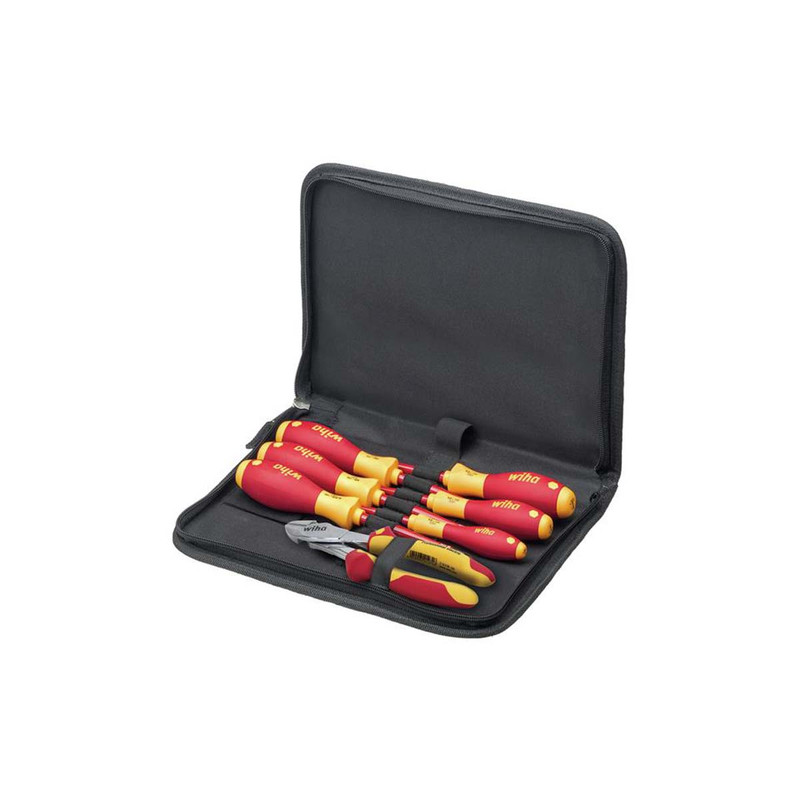 Wiha 38020 electrician Tool Set, 7 Piece