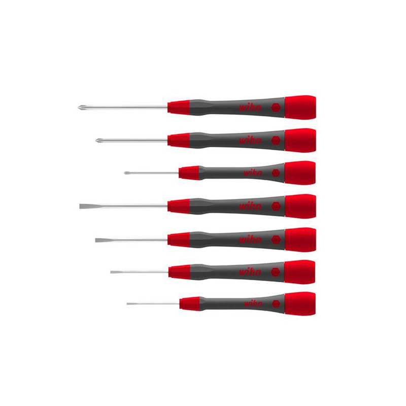 Wiha 42991 PicoFinish® SL/PH Fine Screwdriver Set, 7 Piece
