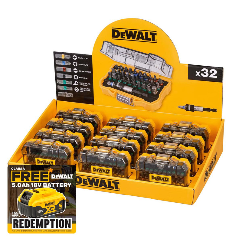 DeWalt DT7969M Screwdriver Bit Sets - 12 Piece Counter Display