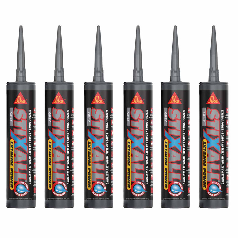 Sika® Stixall® Extreme Power Cartridge 300ml (Grey) - 6 Pack