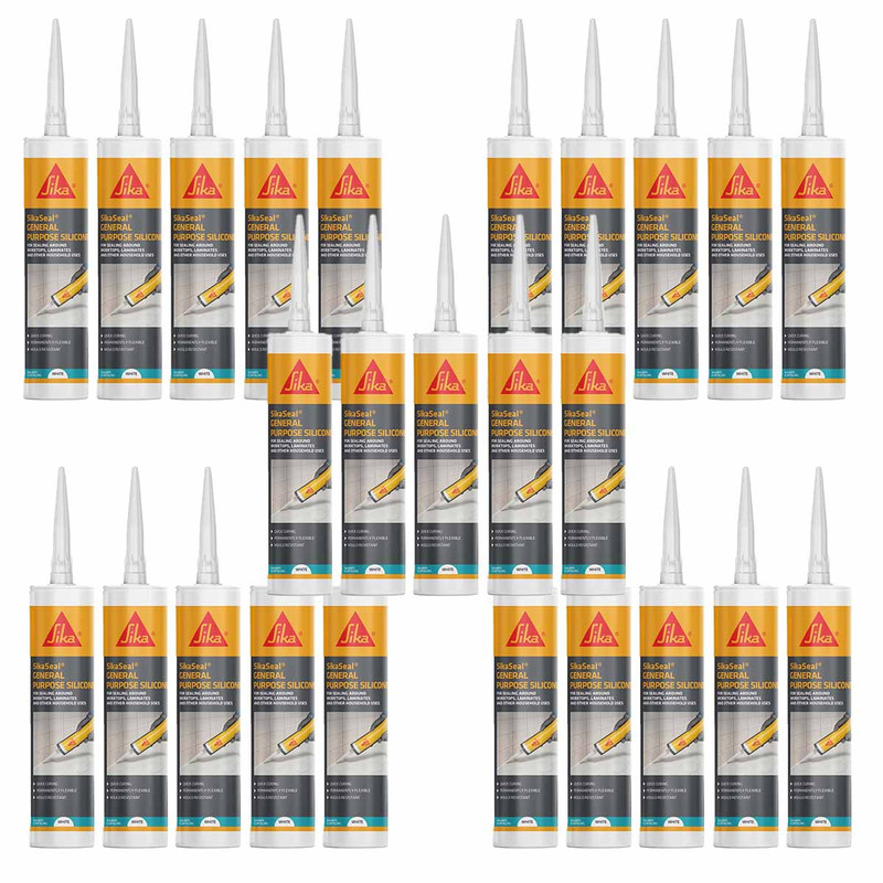 Sika® SikaSeal® General Purpose Silicone 280ml (White) - 25 Pack