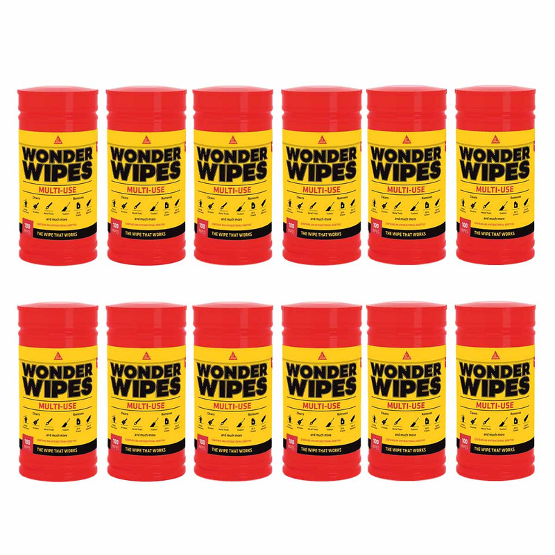 Sika® Multi Use Wonder Wipes (Tub of 100) - 12 Tubs