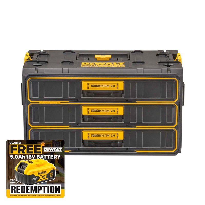 DeWalt DWST08330-1 Toughsystem 2.0 Three-Drawer Toolbox
