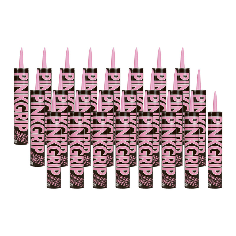 Everbuild Pinkgrip Solvent Based Grab Adhesive 350ml (Pack of 24)