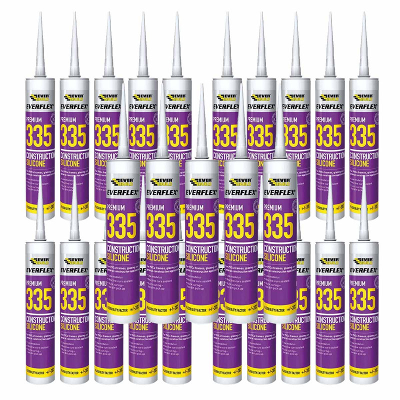 Everbuild Everflex 335TR Construction Silicone 295ml
