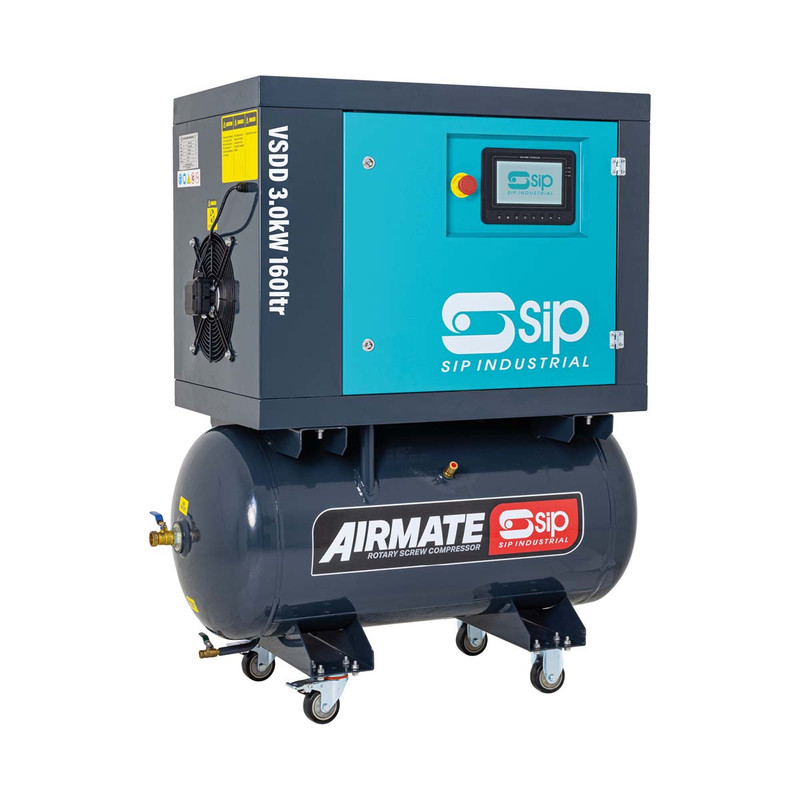 SIP 08251 VSDD 3kW 10bar 160ltr 230v Rotary Screw Compressor