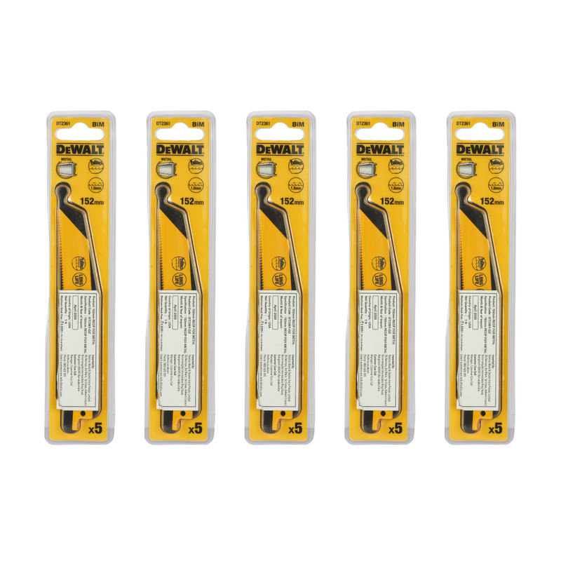 DeWalt DT2361-QZ Bi-Metal Recip Blade 152mm