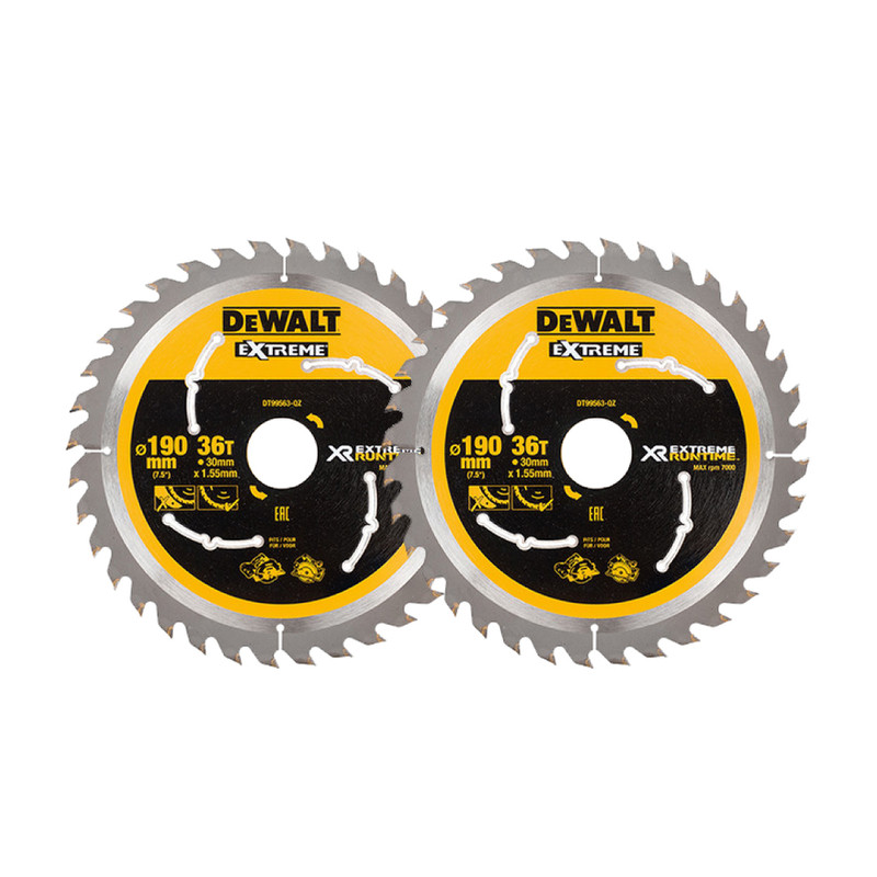DeWalt DT99563-QZ XR Circular Saw Blade 190 x 30mm 36T