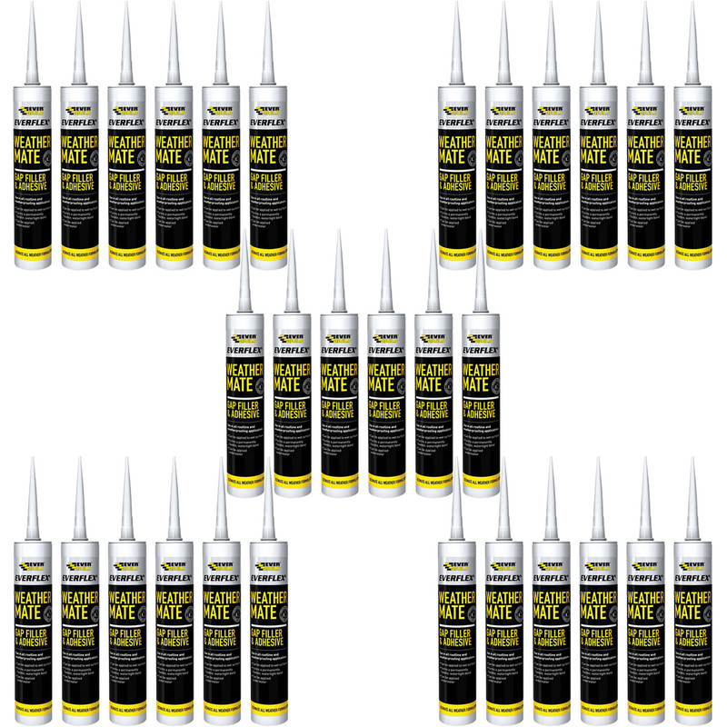 Everbuild WEACL Everflex Weather Mate Sealant Clear 295ml (Pack of 25)
