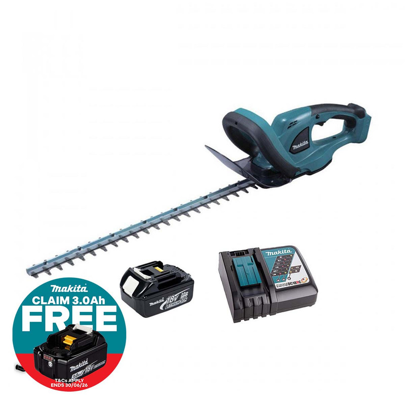 Makita DUH523F001 18V LXT Cordless Hedge Trimmer with 1x 3.0Ah Battery
